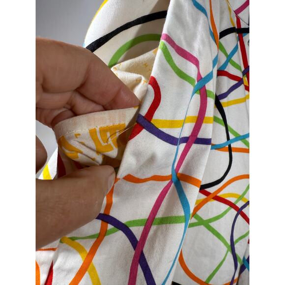 LOUDMOUTH Men's Scribblz Cotton Golf/Casual Short White/Multi-Color Size 42 - Picture 6 of 11